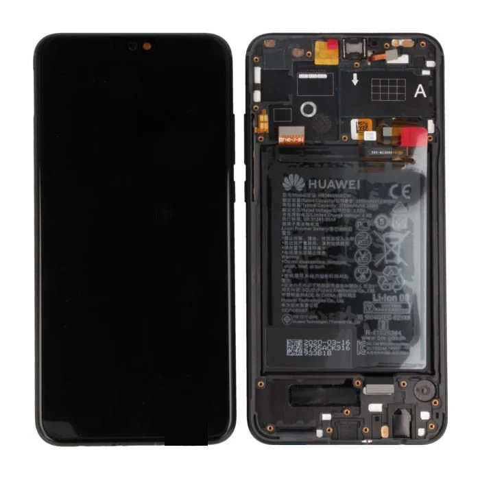 Genuine Honor 9X Lite LCD Screen & Touch Digitiser With Frame & Battery - 14 Day - Midnight Black