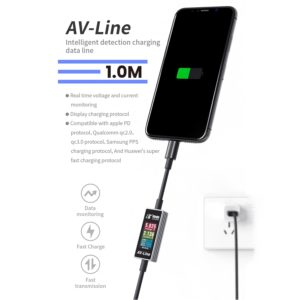 AV-Line Intelligent Detection Charging Power Diagnostics Cable