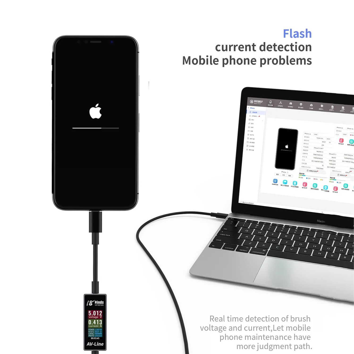 AV-Line Intelligent Detection Charging Power Diagnostics Cable - Image 3