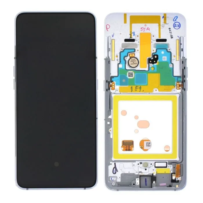 Genuine Samsung A805 Galaxy A80 LCD Screen & Touch Digitiser - Silver