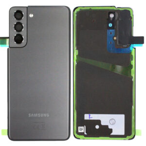 Genuine Samsung G991 Galaxy S21 Rear Back Glass / Battery Cover With Camera Lens - Phantom Grey