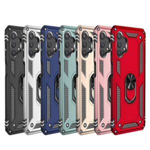 Samsung Galaxy A32 5G Hybrid Dual-Layer Armour Case With Magnetic Ring Stand