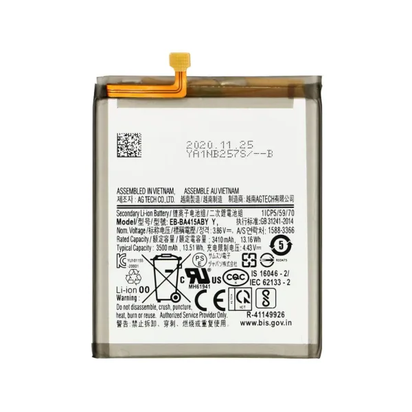 Samsung A415 Galaxy A41 AAA Quality 3500mAh Replacement Battery