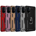 Samsung Galaxy A52 5G Hybrid Dual-Layer Armour Case With Magnetic Ring Stand