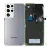 Genuine Samsung G998 Galaxy S21 Ultra Rear Back Glass / Battery Cover With Camera Lens - Phantom Silver