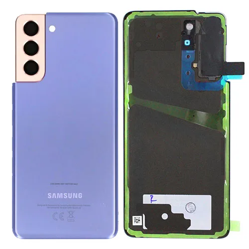Genuine Samsung G991 Galaxy S21 Rear Back Glass / Battery Cover With Camera Lens - Phantom Violet