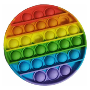 Push Pop Fidget Bubble Kids Toy Stress Relief Sensory Autism Rainbow - Circle