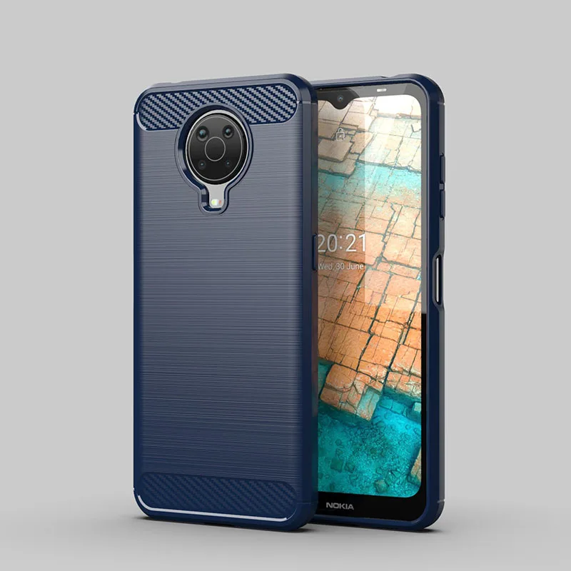 Matte TPU Gel Case With Carbon Fibre Effect For Nokia G20 / G10 - Image 5