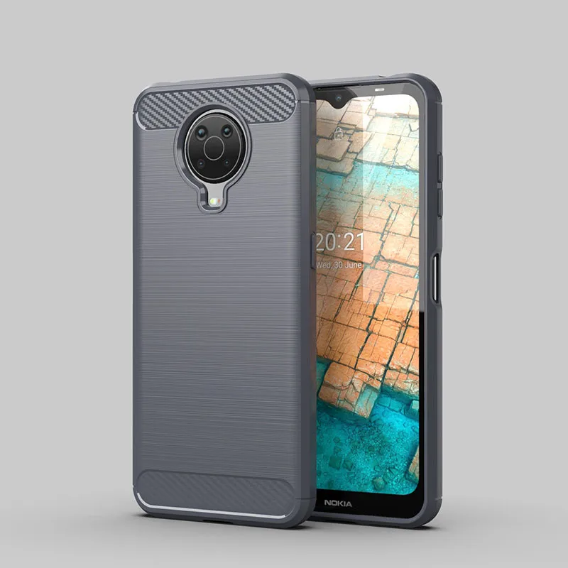 Matte TPU Gel Case With Carbon Fibre Effect For Nokia G20 / G10 - Image 4
