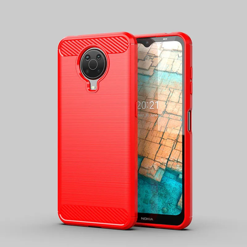 Matte TPU Gel Case With Carbon Fibre Effect For Nokia G20 / G10 - Image 6