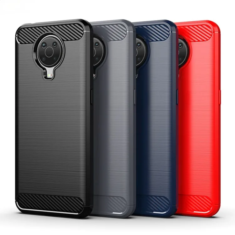Nokia G20 / G10 Matte TPU Gel Case With Carbon Fibre Effect