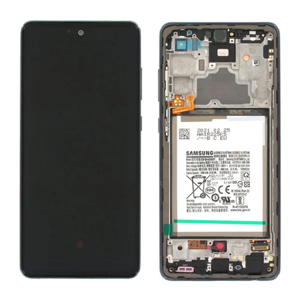 Genuine Samsung A725 Galaxy A72 LCD Screen & Touch Digitiser - Awesome Black