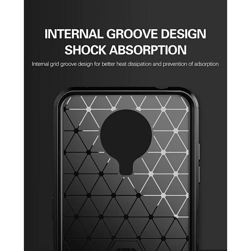 Matte TPU Gel Case With Carbon Fibre Effect For Nokia G20 / G10 - Image 2