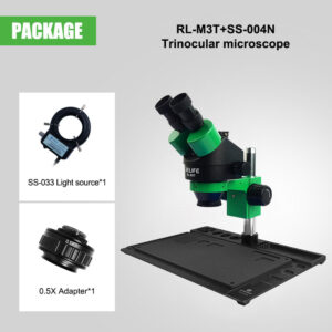 RELIFE RL-M3T Trinocular Stereo Microscope 7X-45X Zoom LED Light
