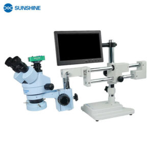 Sunshine SZM45T-STL2 Trinocular HD Microscope Camera Boom Stand & 10.1" Screen