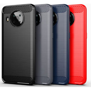 Nokia X20 / X10 Matte TPU Gel Case With Carbon Fibre Effect