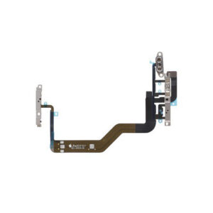 iPhone 12 / 12 Pro OEM Power Volume Mute Button Flex Cable With Brackets