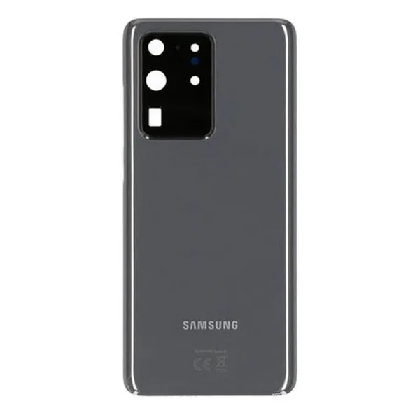 s.psd20uktragreyback.jpg Genuine Samsung G988 Galaxy S20 Ultra Rear Back Glass / Battery Cover With Camera Lens - Cosmic Grey GRADE A