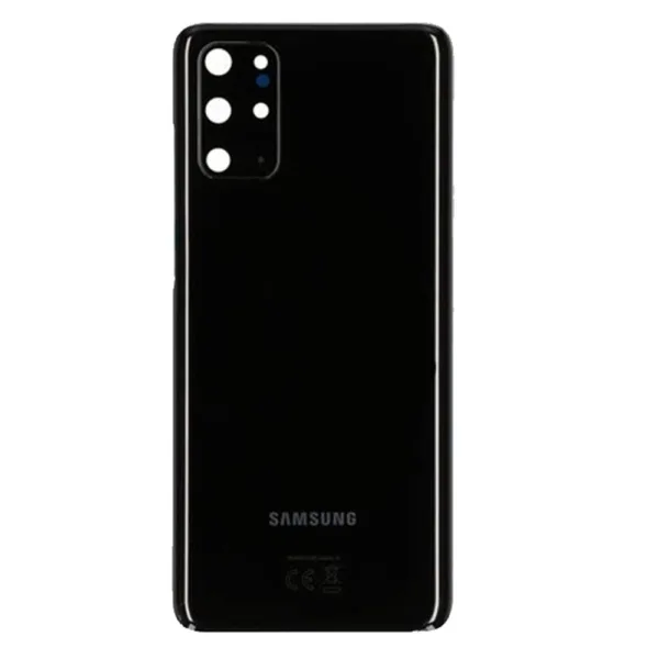 Genuine Samsung G985 Galaxy S20 Plus Rear Back Glass Battery Cover With Camera Lens - Cosmic Black GRADE A