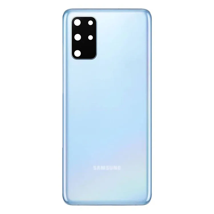 s20plusblueback.jpg Genuine Samsung G985 Galaxy S20 Plus Rear Back Glass / Battery Cover With Camera Lens - Cloud Blue GRADE A