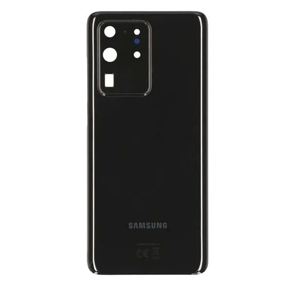 s20ukltrablack-back-copy.jpg Genuine Samsung G988 Galaxy S20 Ultra Rear Back Glass / Battery Cover With Camera Lens - Cosmic Black GRADE A