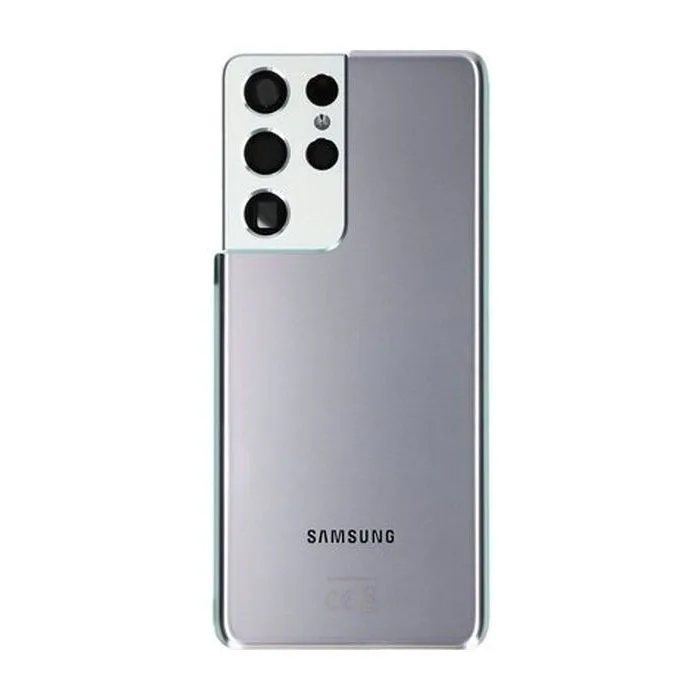 s21ultraGDA.jpeg Genuine Samsung G998 Galaxy S21 Ultra Rear Back Glass / Battery Cover With Camera Lens - Phantom Silver GRADE A