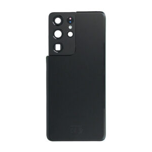 Genuine Samsung G998 Galaxy S21 Ultra Rear Back Glass / Battery Cover With Camera Lens - Phantom Black GRADE A