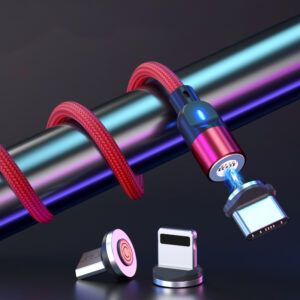 Magnetic 3 in 1 Nylon Braid 3A Charging Data Cable