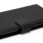 Nokia 1.4 Premium Litchi Style PU Leather Wallet Book Case Cover Card Holder - Black - Image 2