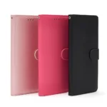 Premium Litchi Style PU Leather Wallet Book Case Cover Card Holder