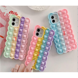 Pop It Fidget Push Cute Shape Design Bubble Case For Samsung Models