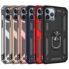 Hybrid Dual-Layer Armour Case With Magnetic Ring Stand For iPhone 13 Series