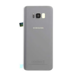 OEM Rear Back Glass / Battery Cover With Camera Lens For Samsung G955 Galaxy S8 Plus - Silver