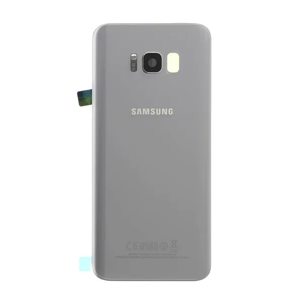 OEM Rear Back Glass / Battery Cover With Camera Lens For Samsung G955 Galaxy S8 Plus - Silver
