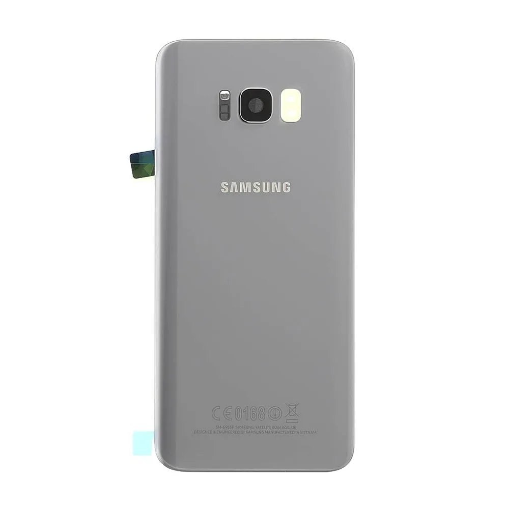 OEM Rear Back Glass / Battery Cover With Camera Lens For Samsung G955 Galaxy S8 Plus - Silver
