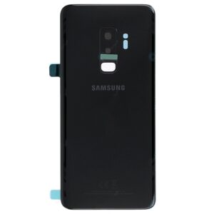 OEM Rear Back Glass / Battery Cover With Camera Lens For Samsung G965 Galaxy S9 Plus - Black