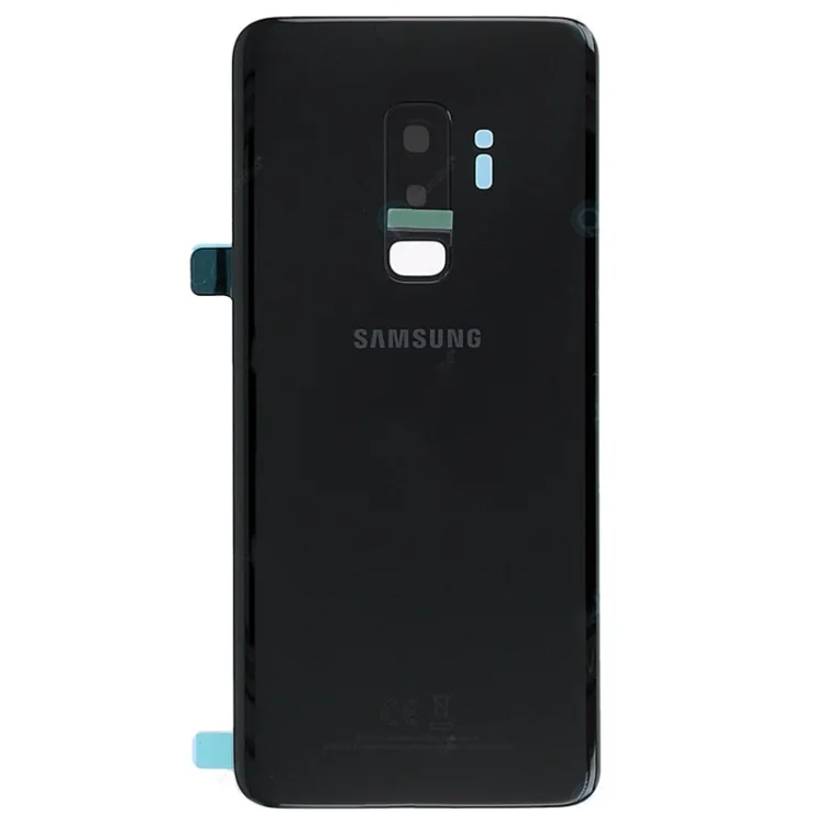 OEM Rear Back Glass / Battery Cover With Camera Lens For Samsung G965 Galaxy S9 Plus - Black