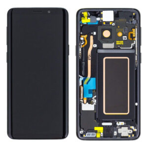 For Samsung G960 Galaxy S9 LCD Screen & Touch Digitiser With Frame & Battery - Black - OEM Pulled