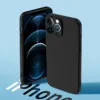 Soft Feel Matte Black TPU Case Raised Camera Area Cover For iPhone 13 Series