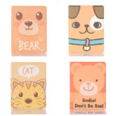 Cute Animal Pet Design Folio Wallet Case Cover With Card Slots For iPad