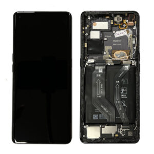 LCD Screen & Touch Digitiser With Frame & Battery For Oppo Find X2 Pro – Black – OEM Pulled