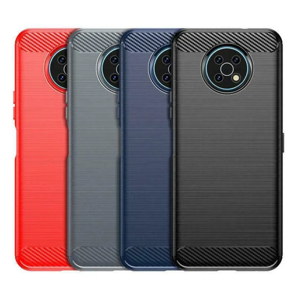 Matte TPU Gel Case With Carbon Fibre Effect For Nokia G50