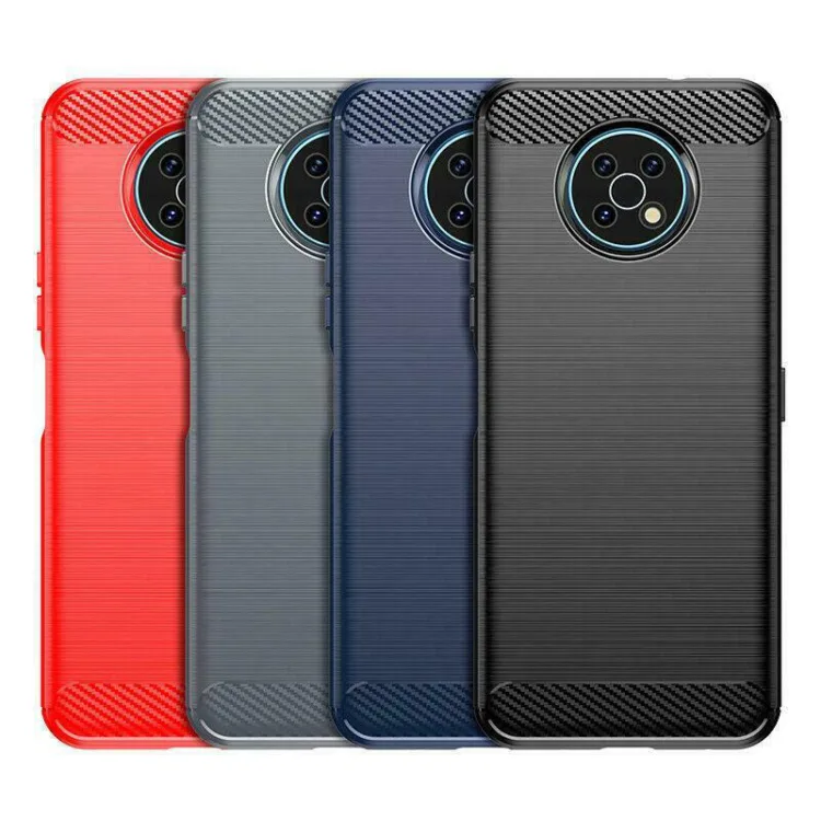 Matte TPU Gel Case With Carbon Fibre Effect For Nokia G50
