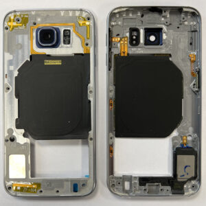 OEM Mid Frame Chassis With Power / Volume Buttons For Samsung G920 Galaxy S6 - Black