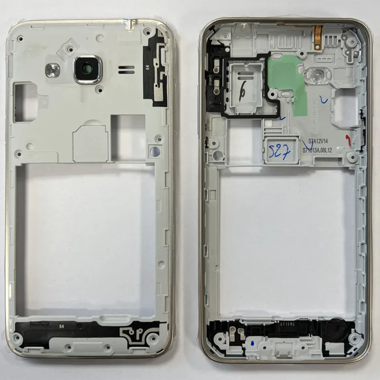 OEM Mid Frame Chassis Housing With Power / Volume Buttons For Samsung J320 Galaxy J3 2016 - Gold