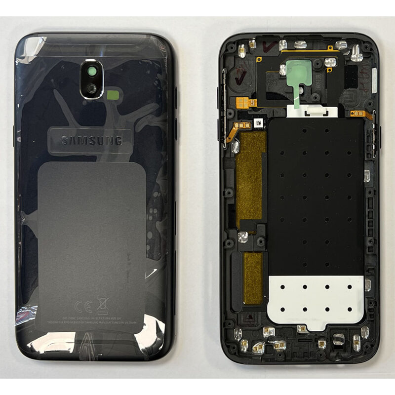OEM Rear Back Housing With Power / Volume Flex For Samsung J530 Galaxy J5 2017 - Black