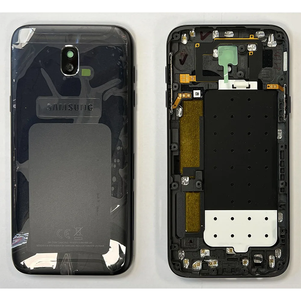 j530back.jpg OEM Rear Back Housing With Power / Volume Flex For Samsung J530 Galaxy J5 2017 - Black
