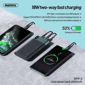 REMAX RPP-5 10000mAh 18W QC + PD Fast Charging Power Bank Charger