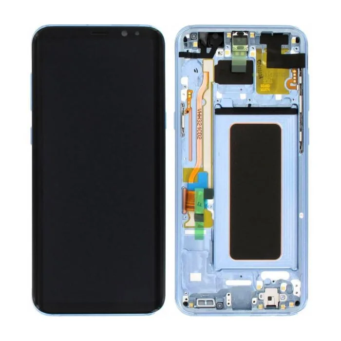Genuine Samsung G955 Galaxy S8 Plus LCD Screen & Touch Digitiser - Coral Blue