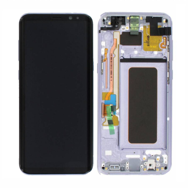 Genuine Samsung G955 Galaxy S8 Plus LCD Screen & Touch Digitiser - Orchid Grey